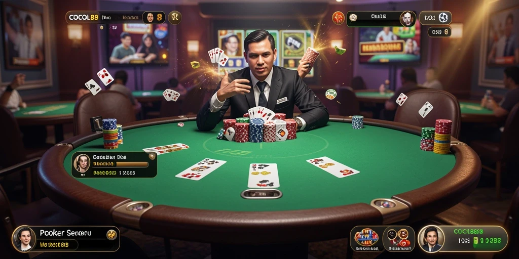 Gameplay COCOL88 yang seru dengan berbagai jenis permainan poker.
