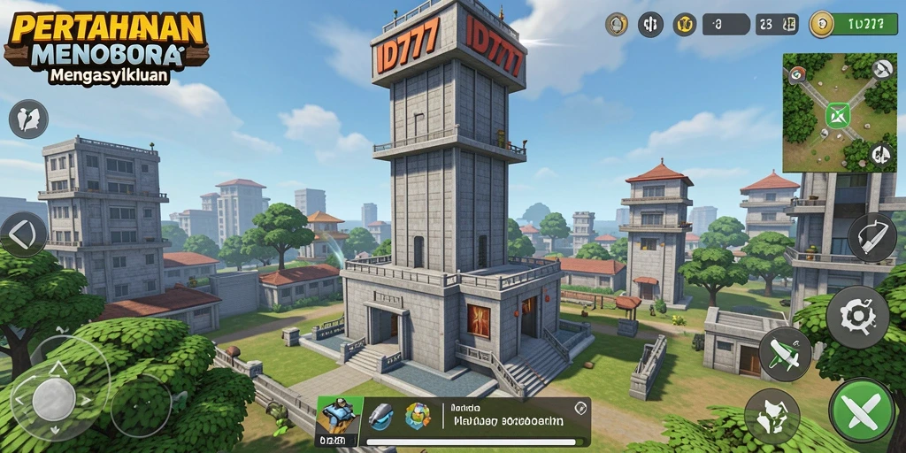 Tampilan gameplay seru di ID777 dengan strategi Tower Defense yang menarik.