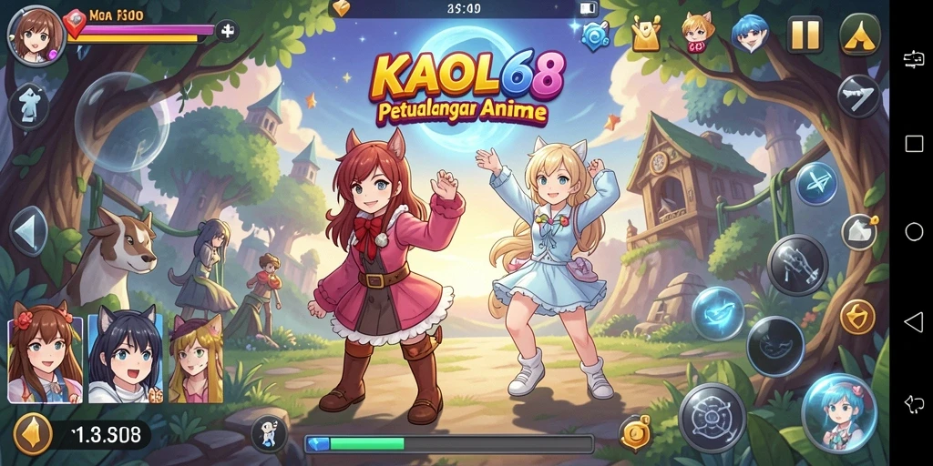 Menampilkan gameplay yang seru dan karakter anime yang menarik.