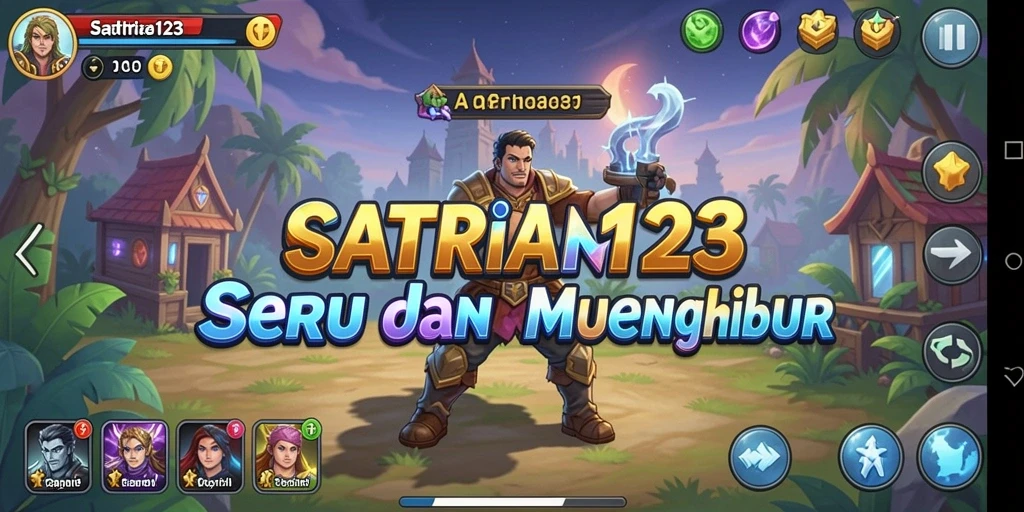 Tangkapan layar gameplay menunjukkan aksi seru dalam SATRIA123.