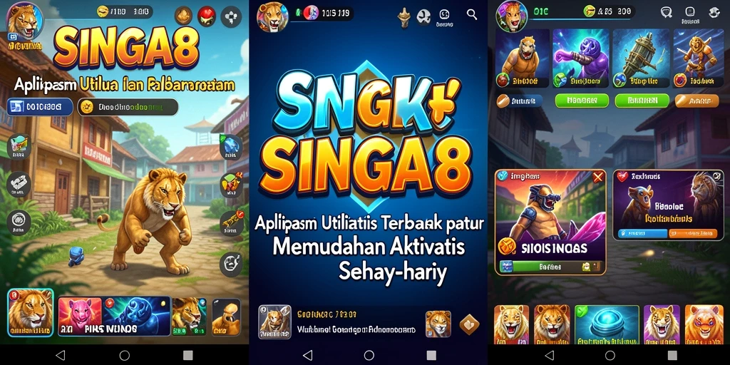 Tampilan antarmuka SINGA8 yang sederhana dan mudah digunakan
