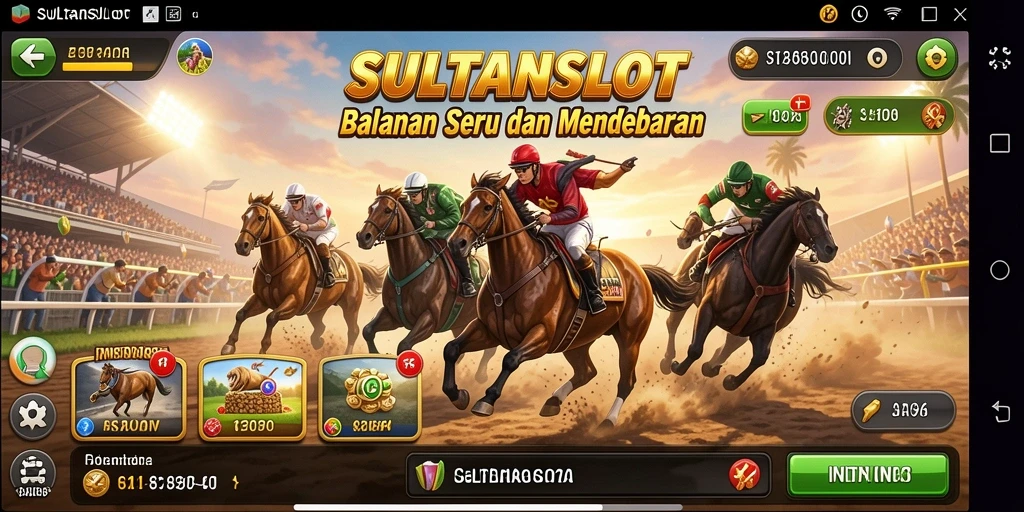 Gameplay Racing seru dan mendebarkan di SULTANSLOT.